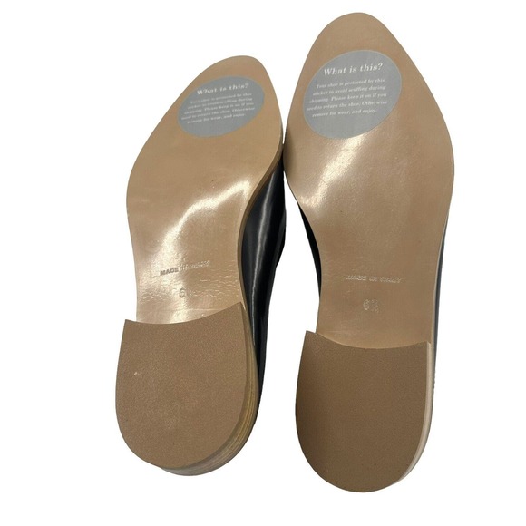 EVERLANE The Modern Loafer Slip On Leather Low Heel Mules 6.5 US in Navy - Picture 8 of 12